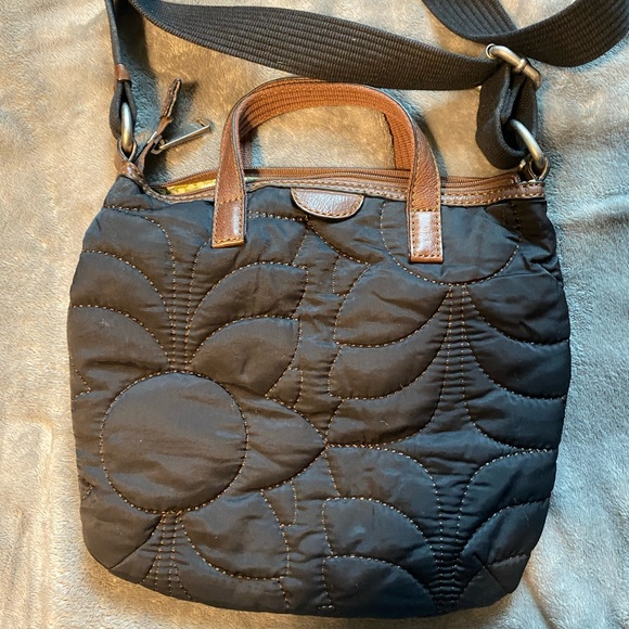 Barely used black Fossil crossbody. - Picture 2 of 5